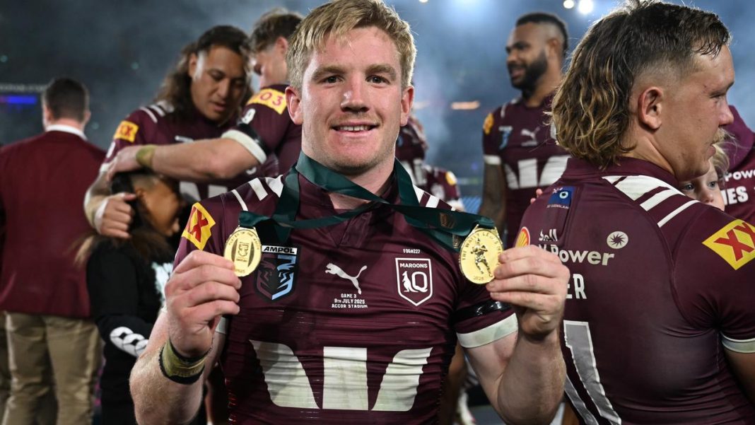 ‘Lost for words’: Proud Dearden pushing for Kangaroos No.7 after joining Maroons greats